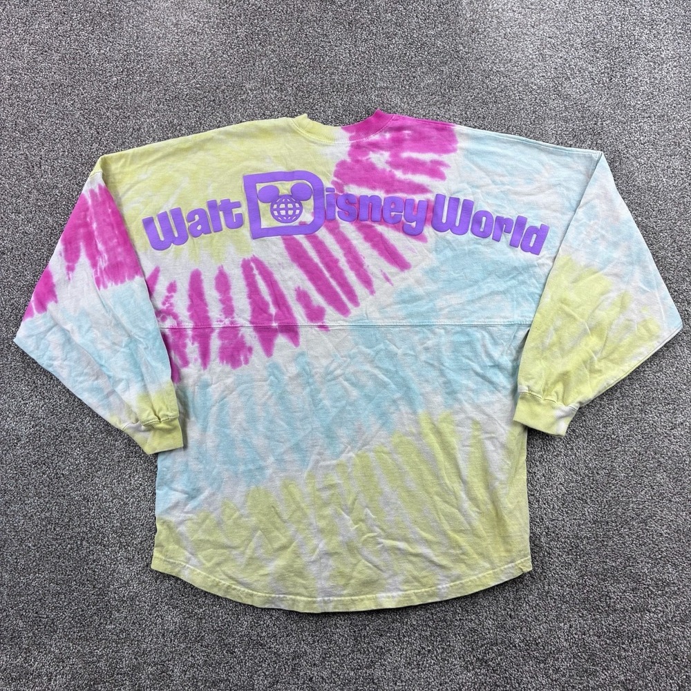 Disney Parks Spirit Jersey Adult Medium Tie Dye Walt‎ Disney World Long Sleeve